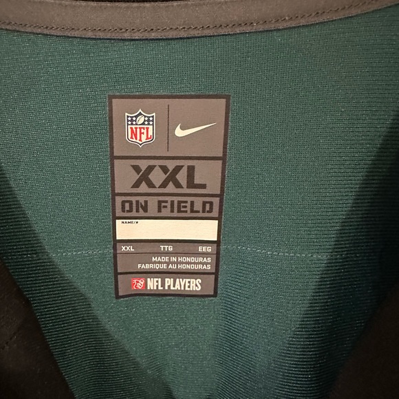 Philadelphia Eagles Jersey, Carson Wentz, Green Mens XXL, Nike On Field - Picture 3 of 5